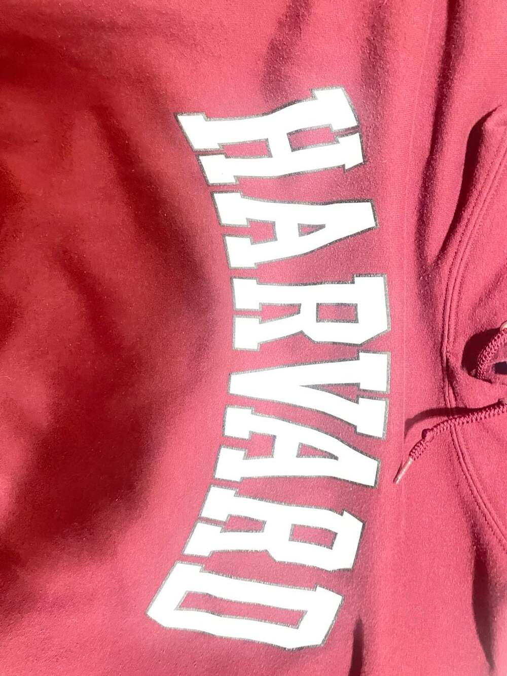 Jerzees Harvard University Maroon Pullover Hoodie Size XL - Picture 2 of 6